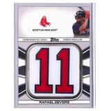2022 Topps Rafael Devers Jersey Number Card