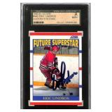 1990-91 Score Eric Lindros Auto Rookie Card SGC A