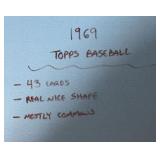 (43) 1969 Topps Baseball Cards