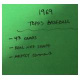 (43) 1969 Topps Baseball Cards, Mostly Commons