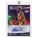 Magic Johnson Panini NBA Hoops Autograph Card