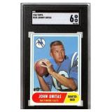 1968 Topps #100 Johnny Unitas SGC 6 Football Card