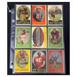 (17) 1958 Topps Football Cards