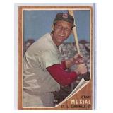 1962 Topps Stan Musial St. Louis Cardinals Card