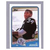 1988 Topps Bo Jackson Rookie Football Card #327