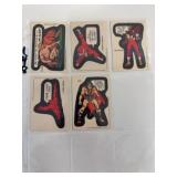 1975 Topps Marvel Stickers Set of 5