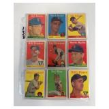1958 Topps Baseball Cards Group of 27