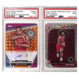 PSA 9 Seth Lundy & Coby White Basketball Cards