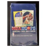1990-91 Hoops Basketball Factory Sealed Box