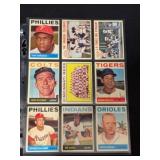 (18) 1964 Topps Baseball Cards hi grade