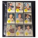 (11) 1963 Fleer Baseball Cards mixed grade
