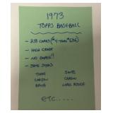 (218) 1973 Topps Baseball Cards with stars