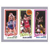 1980 Topps Magic Johnson RC/Julius Erving