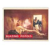 1956 Blazing Pistols Davy Crockett Trading Card
