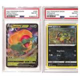 2021 Pokemon PSA 8 Appletun V & Spinarak Cards