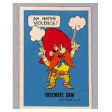 1974 Yosemite Sam Warner Bros. Trading Card
