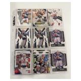 18 Tom Brady Football Trading Cards, Patriots