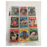 1959 Topps Baseball Cards Assorted Players(27)