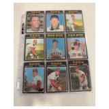 1971 Topps Baseball Cards Assorted Teams, 36 Cards