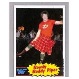 1985 Topps WWF Rowdy Roddy Piper Card #7