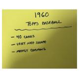 (40) 1960 Topps Baseball Cards