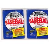 (2) 1983 Topps Major League Baseball Packs