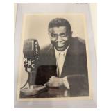 1950 WNBC Jackie Robinson Jumbo Postcard