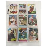 9 Baseball Cards 1970ï¿½s Topps baseball hof