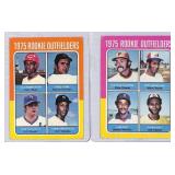 1975 Topps Rookie Outfielders Baseball Cards