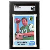 1968 Topps #65 Joe Namath SGC 6 Football Card