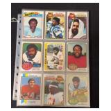 (90) 1970s NFL Football Cards with Stars