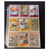 (90) 1972 Topps Football Cards with Stars