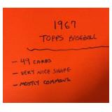 (49) 1967 Topps Baseball Cards