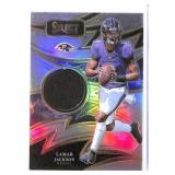 2024 Panini Select Lamar Jackson Prizm Sparks Card