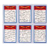 1973 Topps Baseball Team Checklist Cards Set of 6