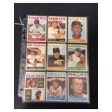 (13) 1964 Topps Baseball Cards with Stars