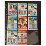 (8) 1965 Topps Baseball League Leaders Cards