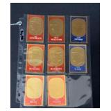 (8) 1965 Topps Baseball Gold embossed with HOFï¿½s