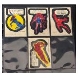 (4) 1974 Marvel Stickers