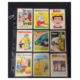 (9) 1973 Fleer Stickers with Superman