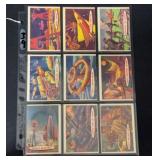 (9) 1957 Target Moon Trading Cards hi grade