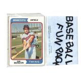 1974 Topps Baseball Cards Sealed Fun Pack