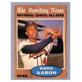 1962 Topps #394 Hank Aaron Allstar Crease Free