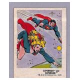 1978 Superman and Supergirl DC Comics Sticker Card