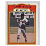 1972 Topps Hank Aaron In Action Card #300 VGEX