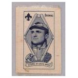 1909 S74 Silk Baseball Card Stone St. Louis Browns