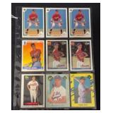 (9) 1990-91 Chipper Jones Rookie Cards