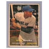 1957 Topps Ernie Banks Low Grade