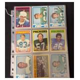 (90) 1972 Topps NFL Football Cards with Stars