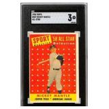 1958 Topps #487 Mickey Mantle All-Star SGC 3 VG